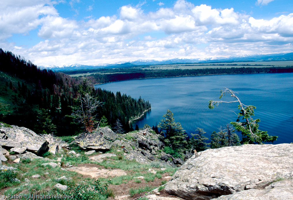 Jenny Lake from Inspiration Point   Grand Teton National Park, Wyoming