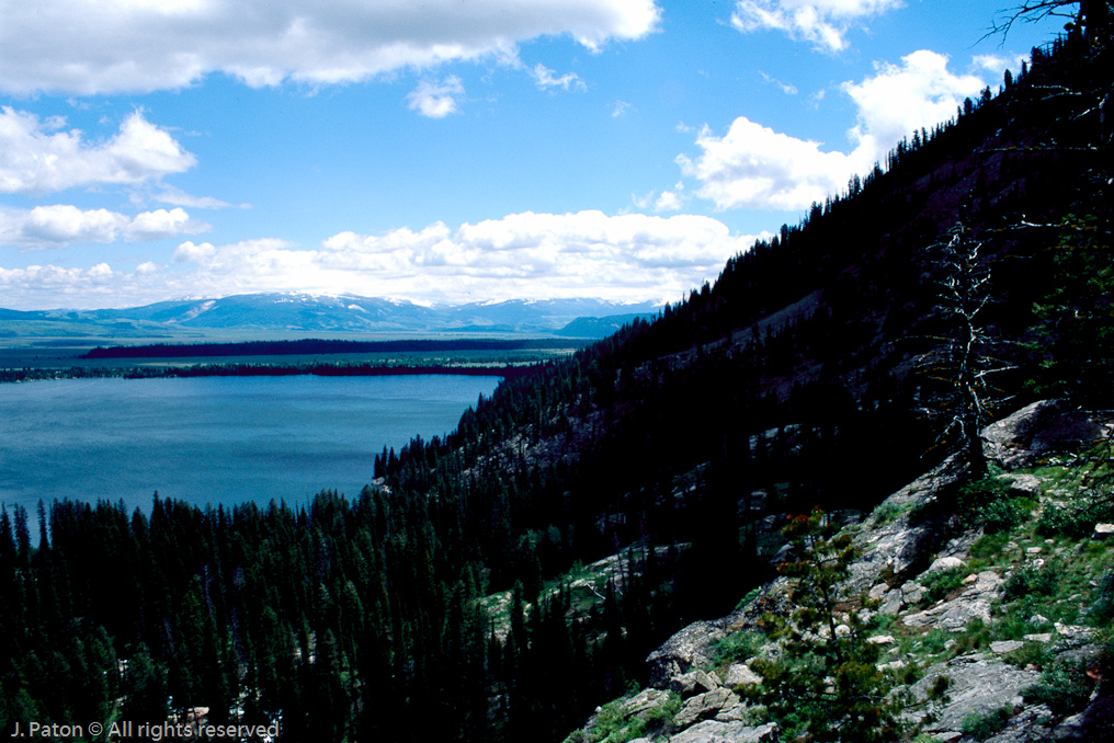 Jenny Lake from Inspiration Point   Grand Teton National Park, Wyoming