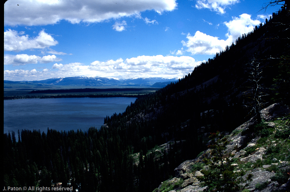 Jenny Lake from Inspiration Point   Grand Teton National Park, Wyoming