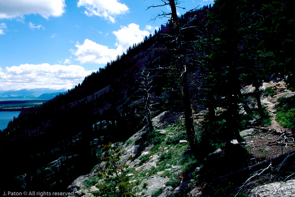 Jenny Lake from Inspiration Point   Grand Teton National Park, Wyoming