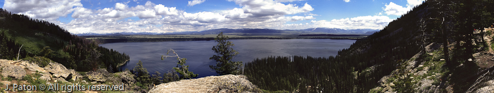 Jenny Lake from Inspiration Point   Grand Teton National Park, Wyoming