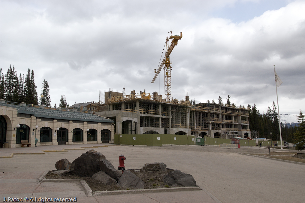 Construction from Near the Lobby   Lake Louise, Banff National Park, Albert, Canada