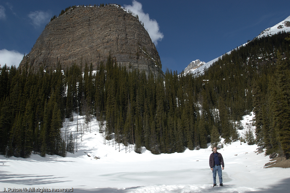 Me at Mirror Lake with Beehive in the Background   Lake Louise, Banff National Park, Albert, Canada