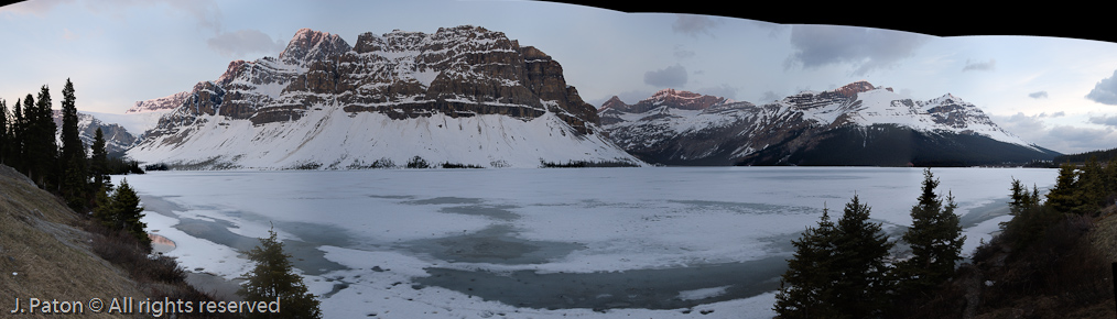 Sunrise at Bow Lake   icefield Parkway, Banff National Park, Alberta Canada