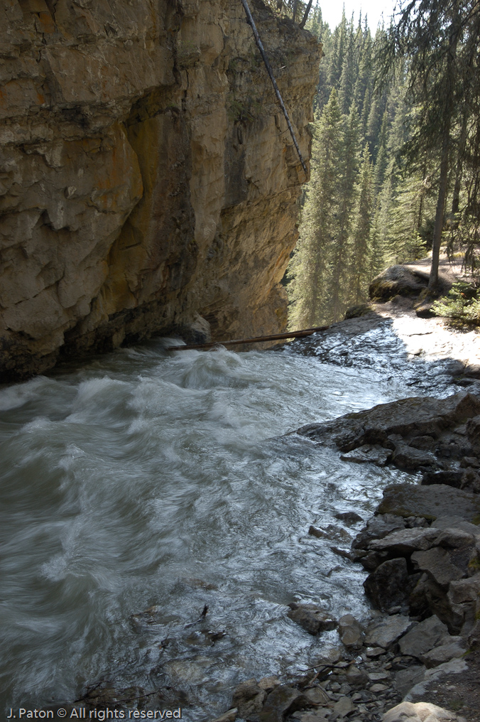 View From the Above the Falls at Johnston Canyon   Banff National Park, Alberta, Canada