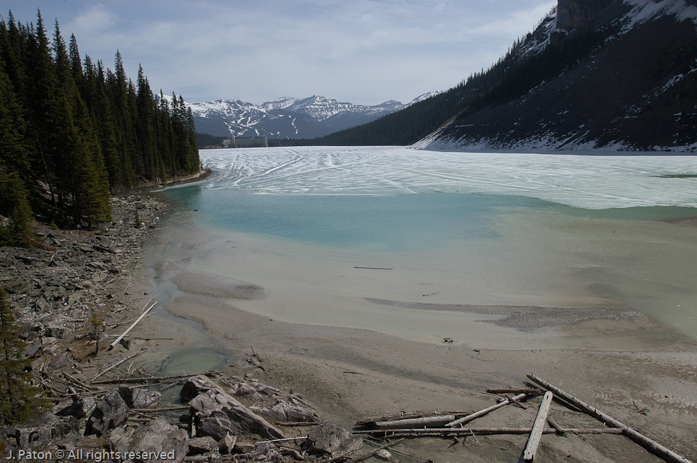 View From the Far End of Lake Louise   Banff National Park, Alberta, Canada