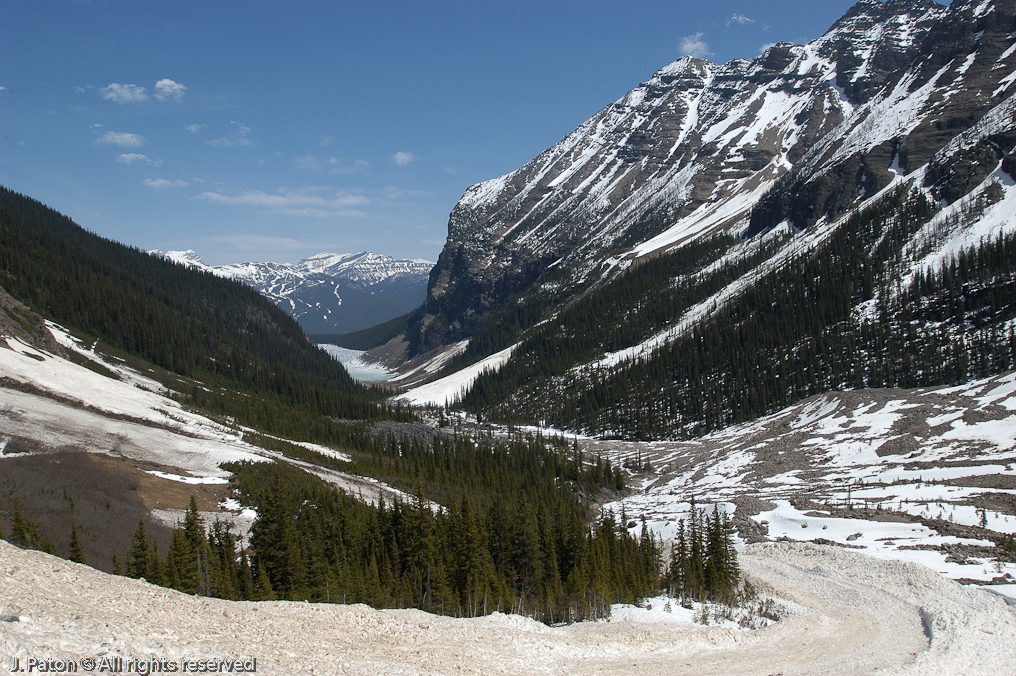 View from the Plain of the Six Glaciers   Lake Louise, Banff National Park, Alberta, Canada