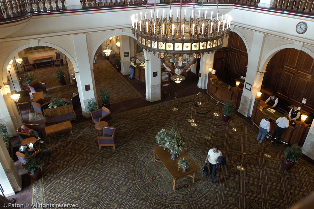 Lobby of Chateau Lake Louise   Banff National Park, Alberta, Canada