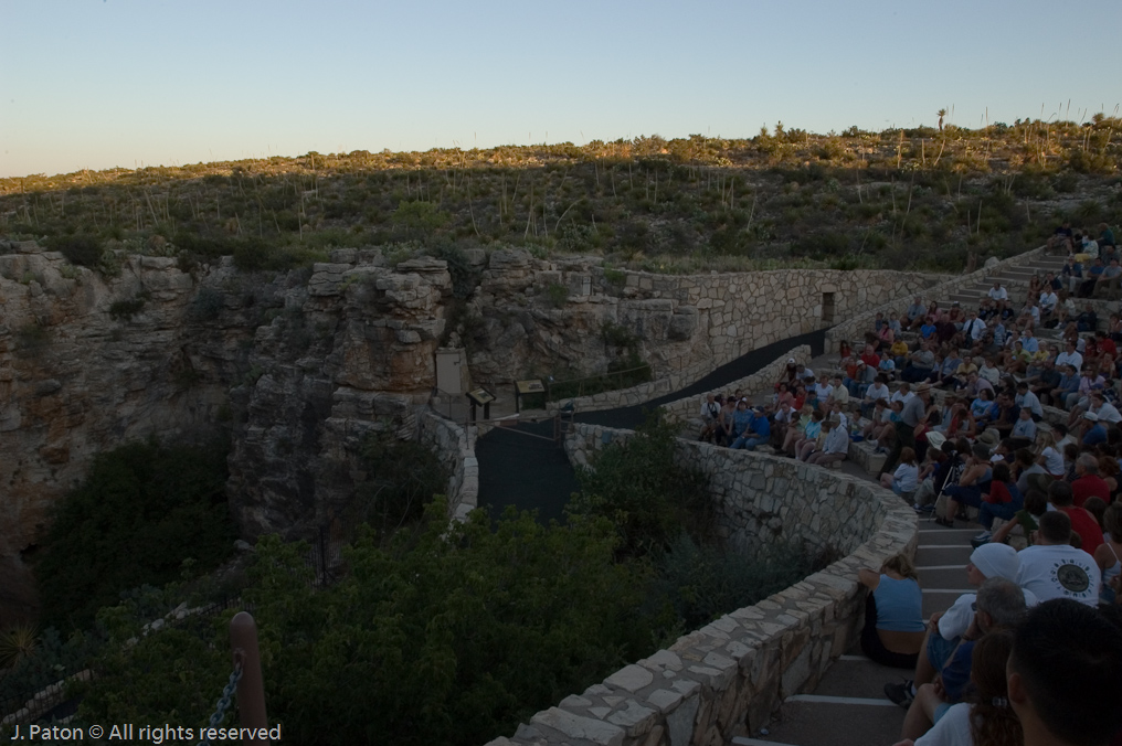 Waiting for the Bats   Carlsbad Caverns National Park, New Mexico