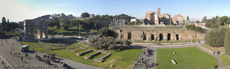 Roman Forum as seen from the Coliseum   Rome, Italy