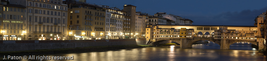 Ponte Vecchio from Ponte Santa Trinita   Florence, Italy