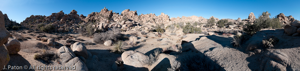 Hidden Valley Panoramic   Joshua Tree National Park, California