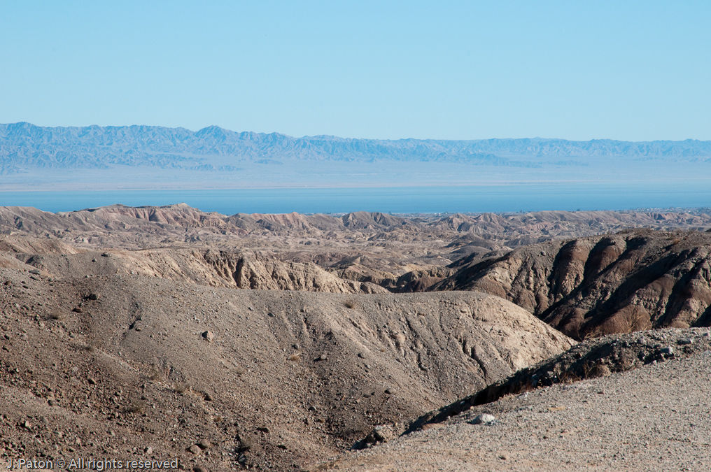 Salton Sea in the Distance   Anza-Borrego Desert State Park, California