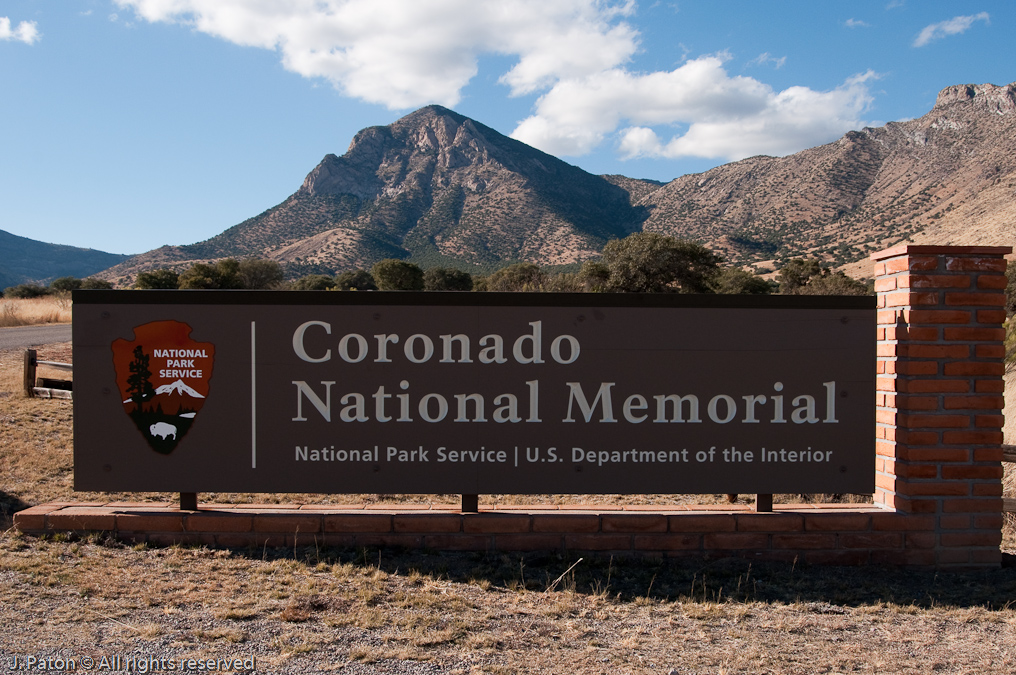 Welcome Sign   Coronado National Memorial, Arizona/Mexico Border