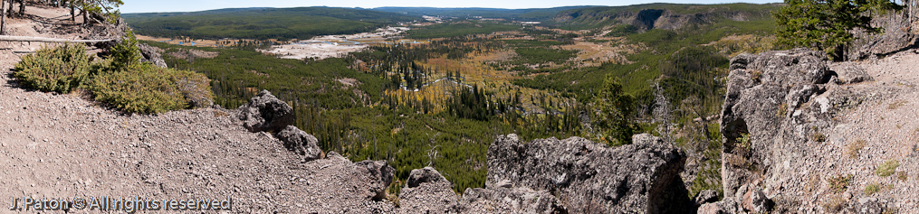 Biscuit Basin Overlook   Biscuit Basin, Yellowstone National Park, Wyoming