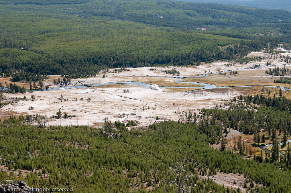 Biscuit Basin from Above   Biscuit Basin, Yellowstone National Park, Wyoming