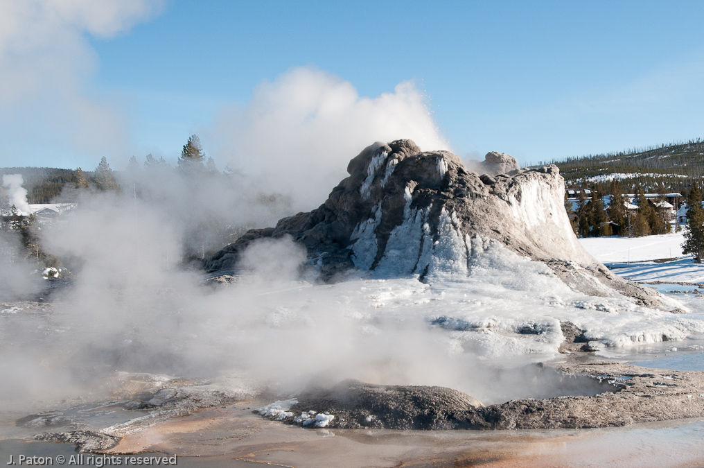 Castle Geyser Closeup   Old Faithful Area, Yellowstone National Park, Wyoming