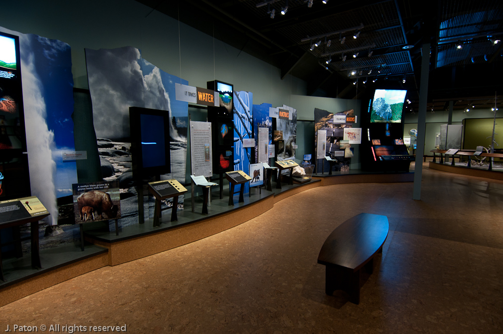 Inside the New Visitors Center   Old Faithful Area, Yellowstone National Park, Wyoming