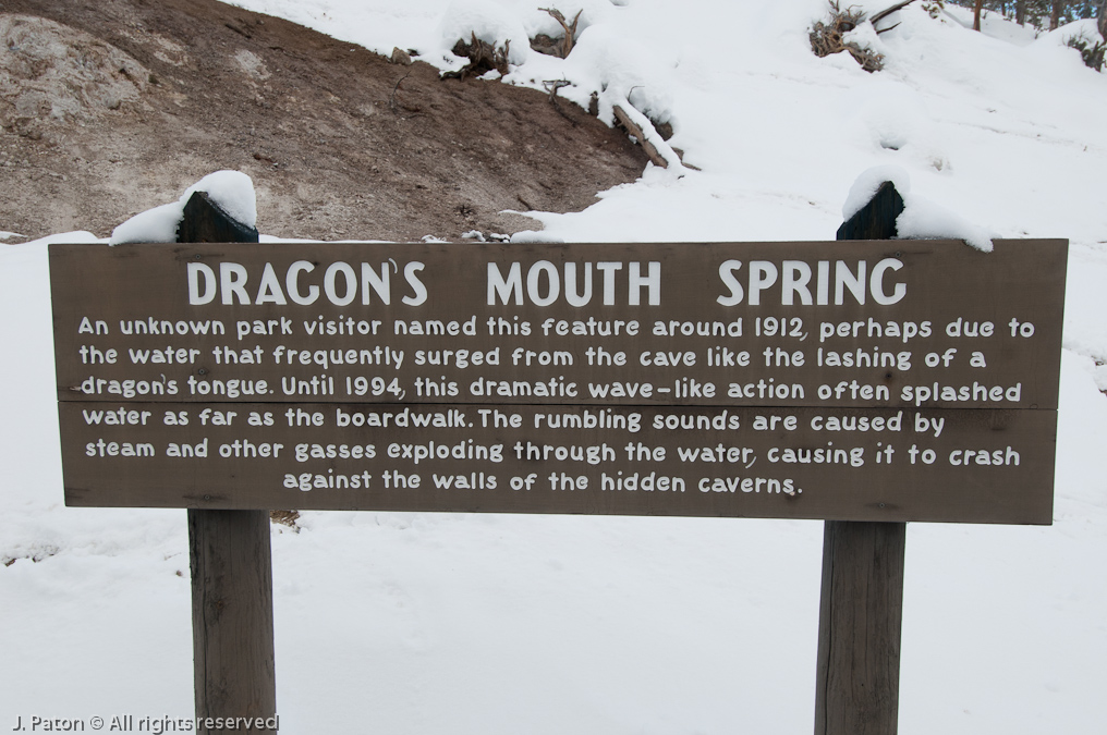 Dragon's Mouth Spring   Mud Volcano Area, Yellowstone National Park, Wyoming