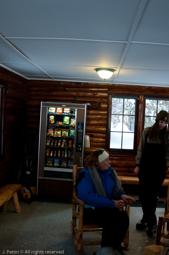 Inside the Fishing Bridge Warming Hut   Fishing Bridge Area, Yellowstone National Park, Wyoming