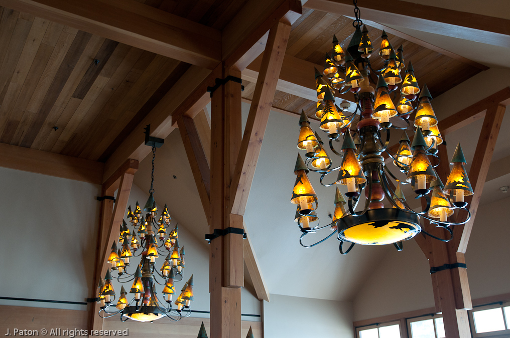 Obsidian Dining Room Lighting   Old Faithful Area, Yellowstone National Park, Wyoming