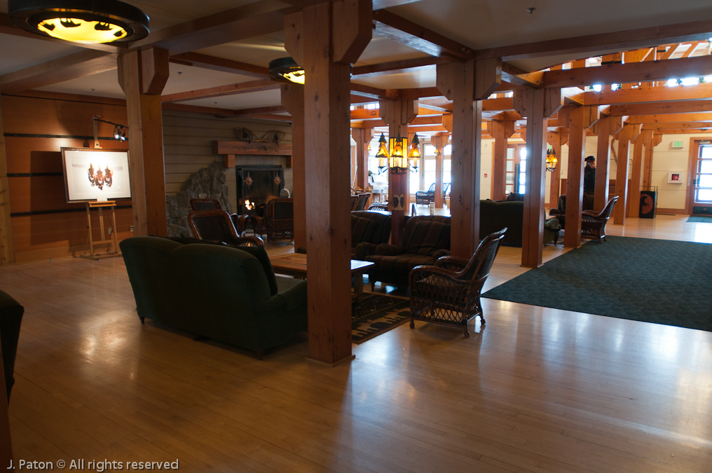 Snow Lodge Lobby   Old Faithful Area, Yellowstone National Park, Wyoming