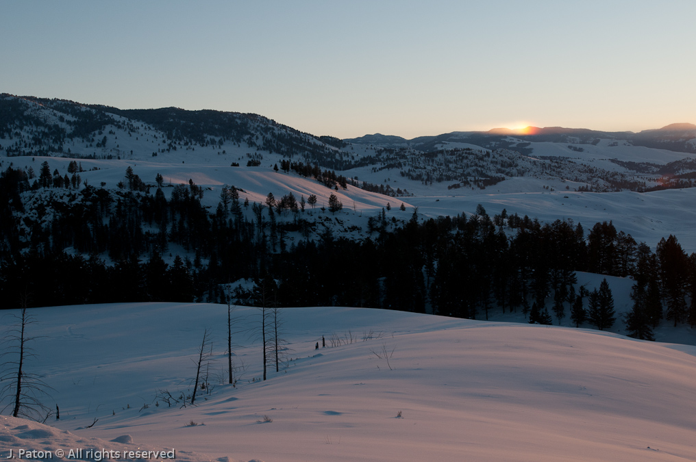 Strange Icy Morning Rainbow   Lamar Valley, Yellowstone National Park, Wyoming