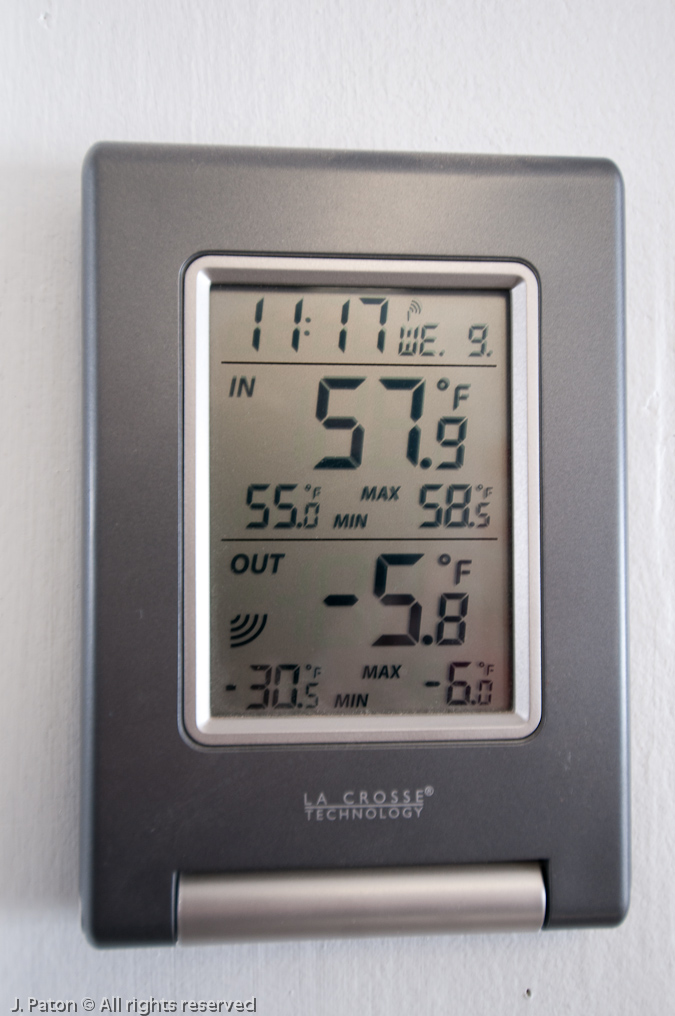 Thermometer at Lamar Buffalo Ranch   Lamar Valley, Yellowstone National Park, Wyoming